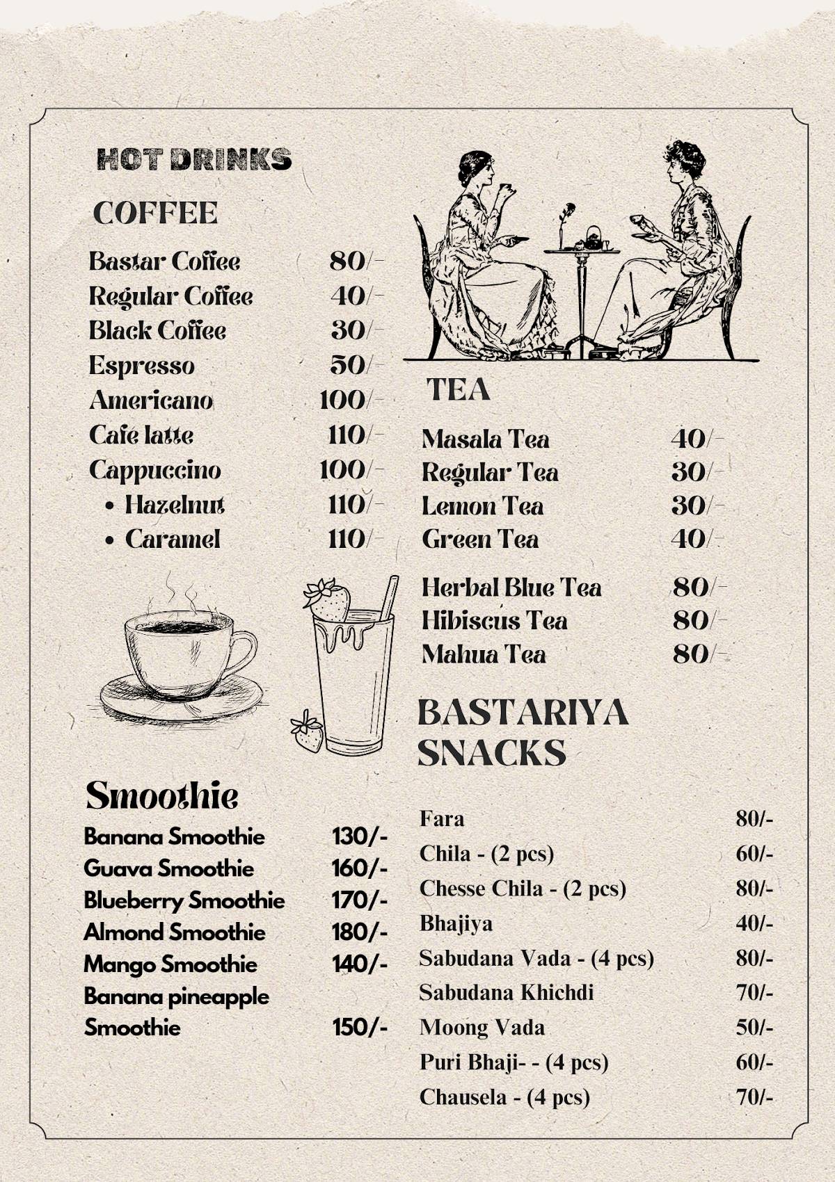 Bastar Heritage Cafe menu