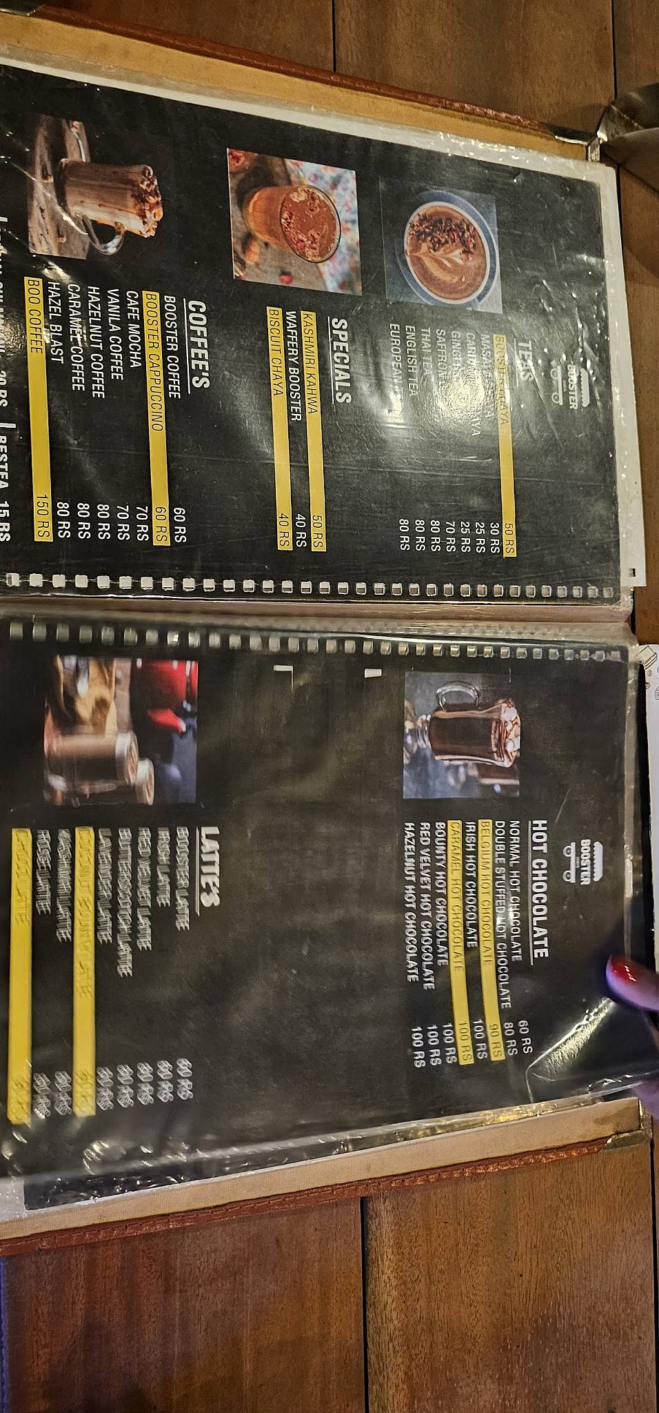 Booster Chaya Changanassery menu