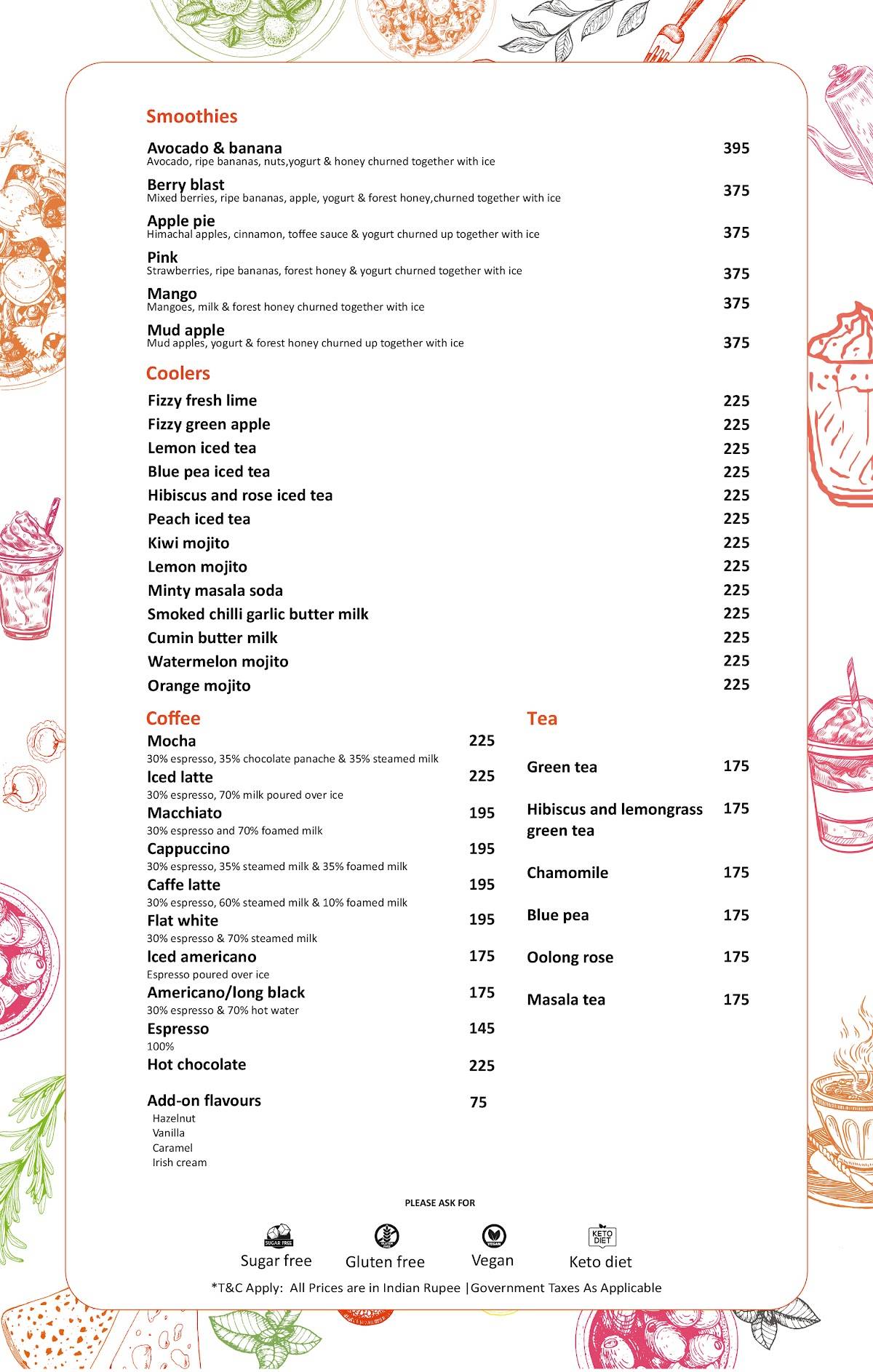 Brot Co. menu