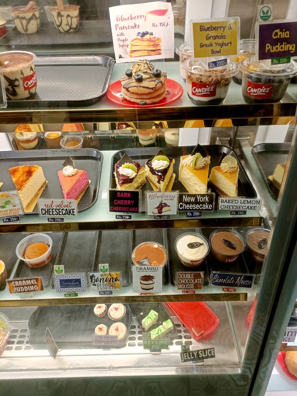 Candies menu