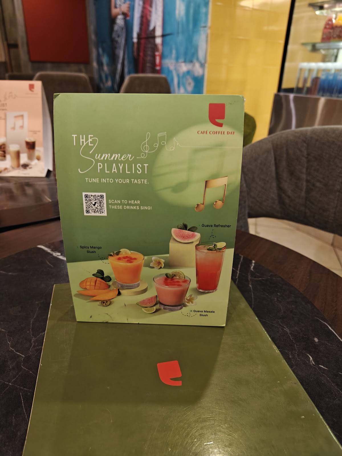Café Coffee Day menu