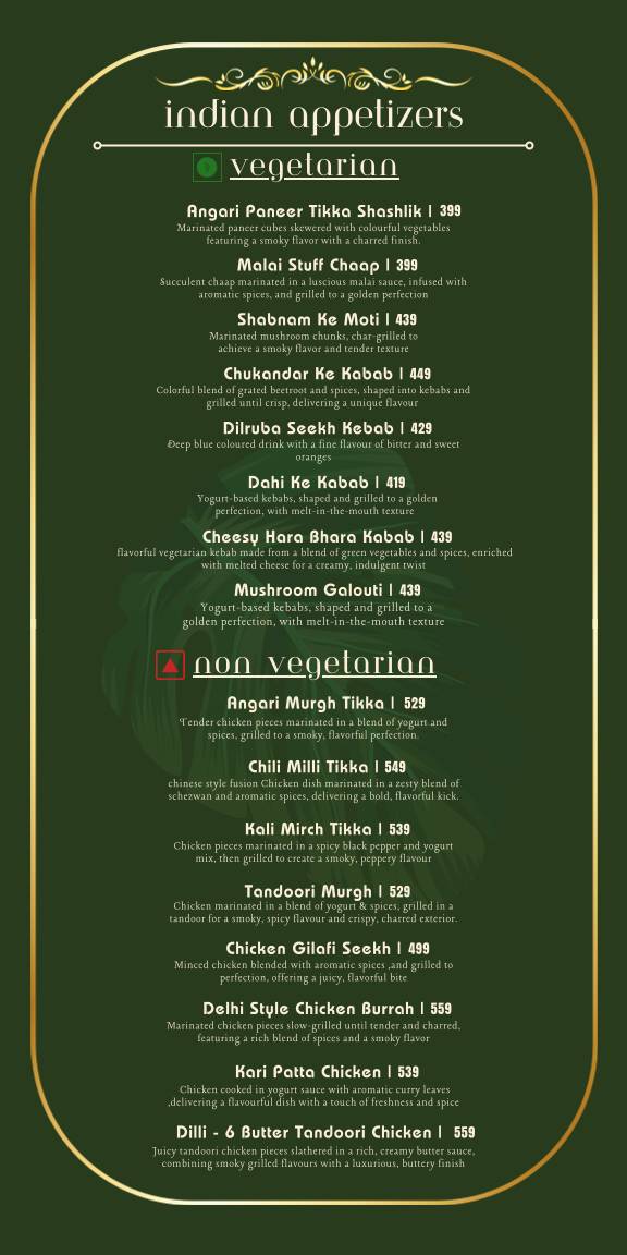 Courtyard Revibe - Cafe & Restaurant Dwarka menu