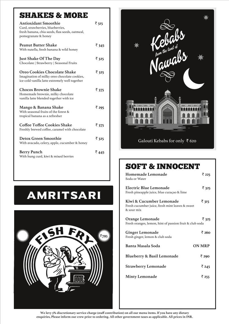 Cafe Delhi Heights menu