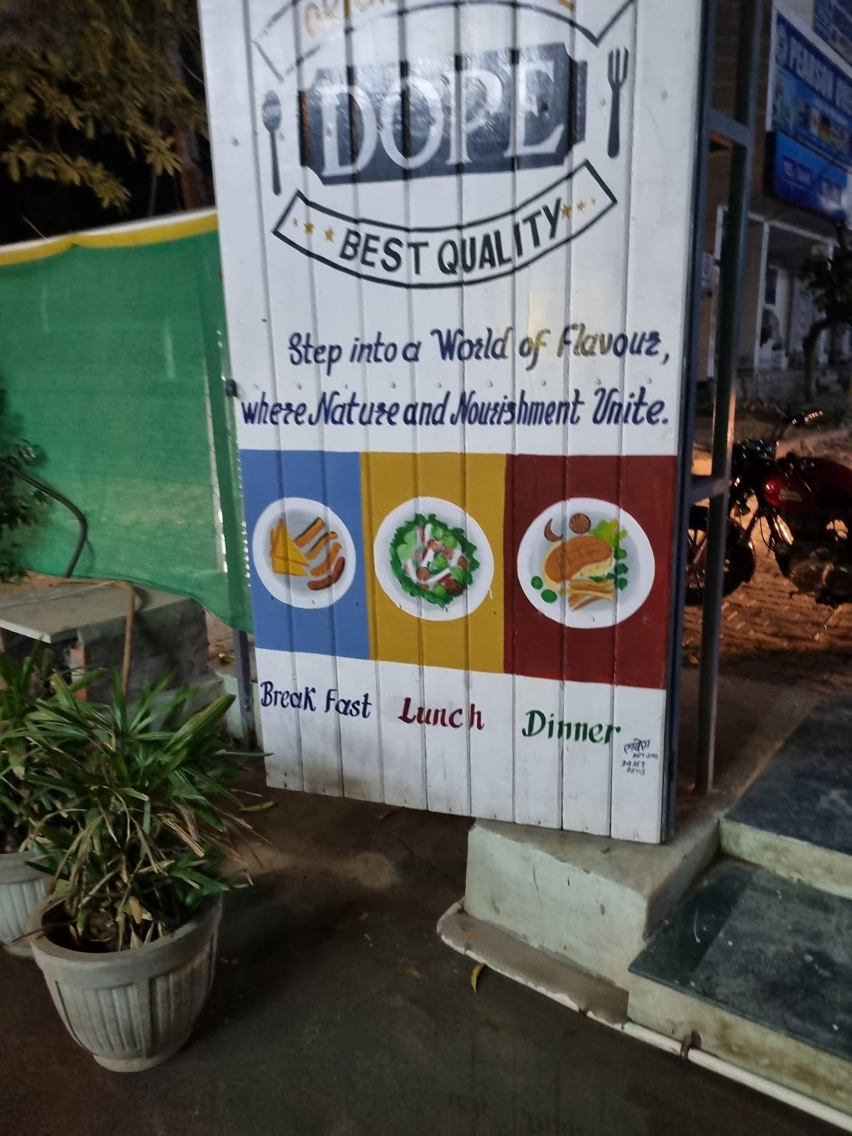 Cafe Dope - Best Family Restaurant in Jind menu