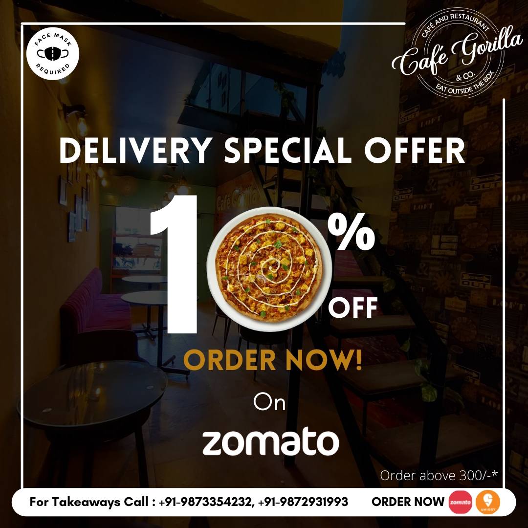 Cafe Gorilla & co. Best Restaurant in Amritsar menu