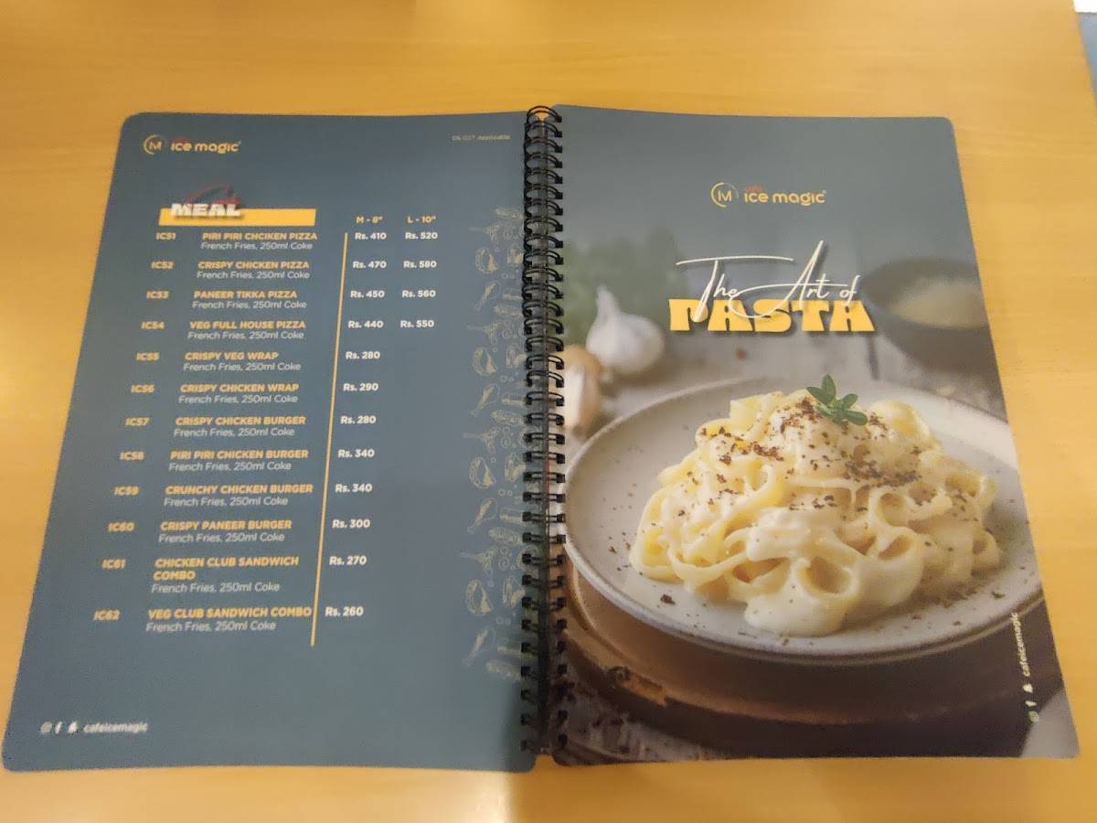 Cafe Ice Magic menu
