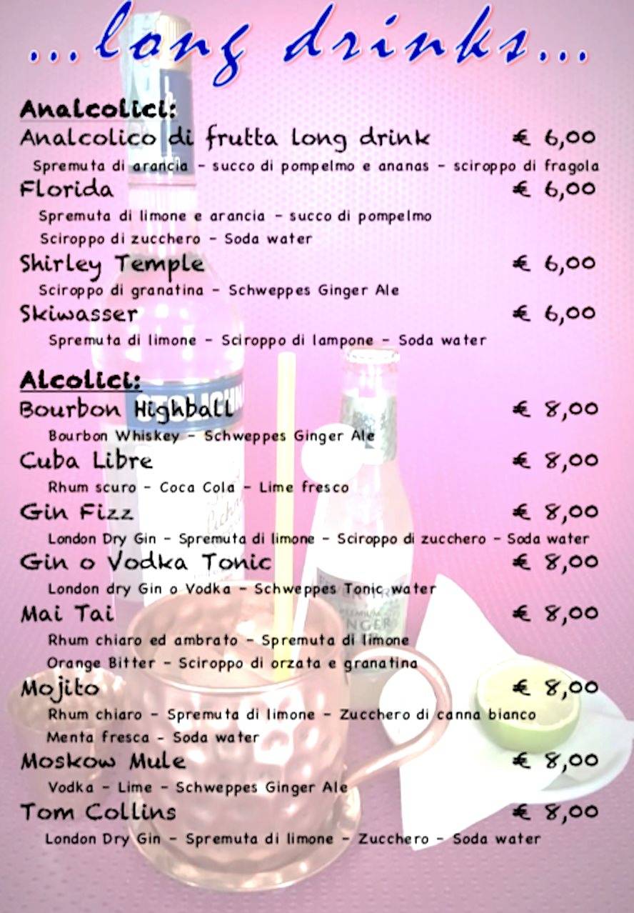 Menu di Cafe' La Tour Di Maurizio Villa & C. Sas 