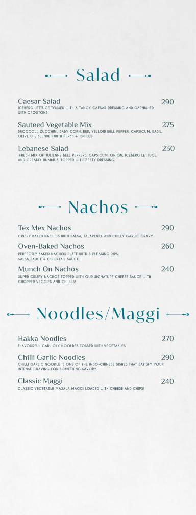 Mugs4buds Cafe menu