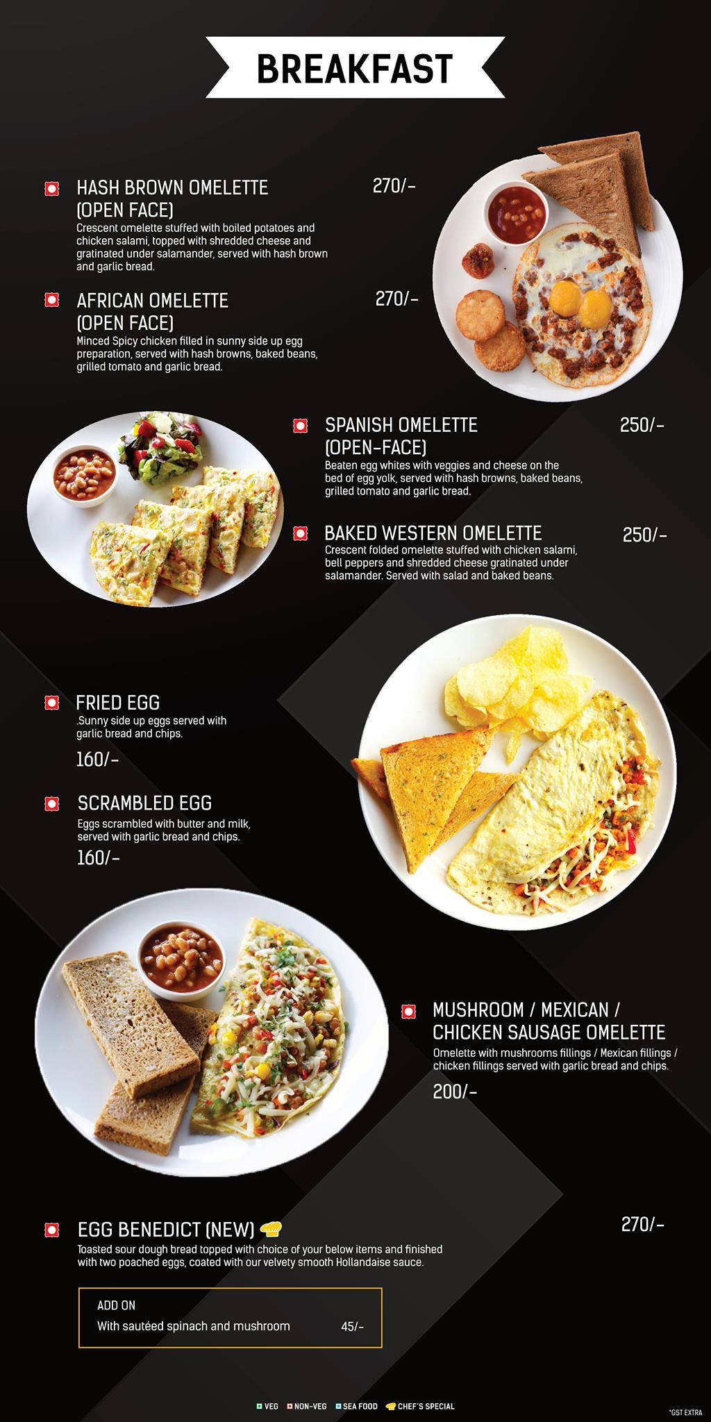 Cafe Peter Baner menu