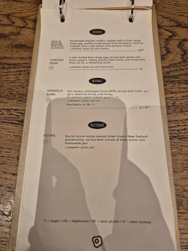 Menu de Slake - Coffee shop - Jacobins