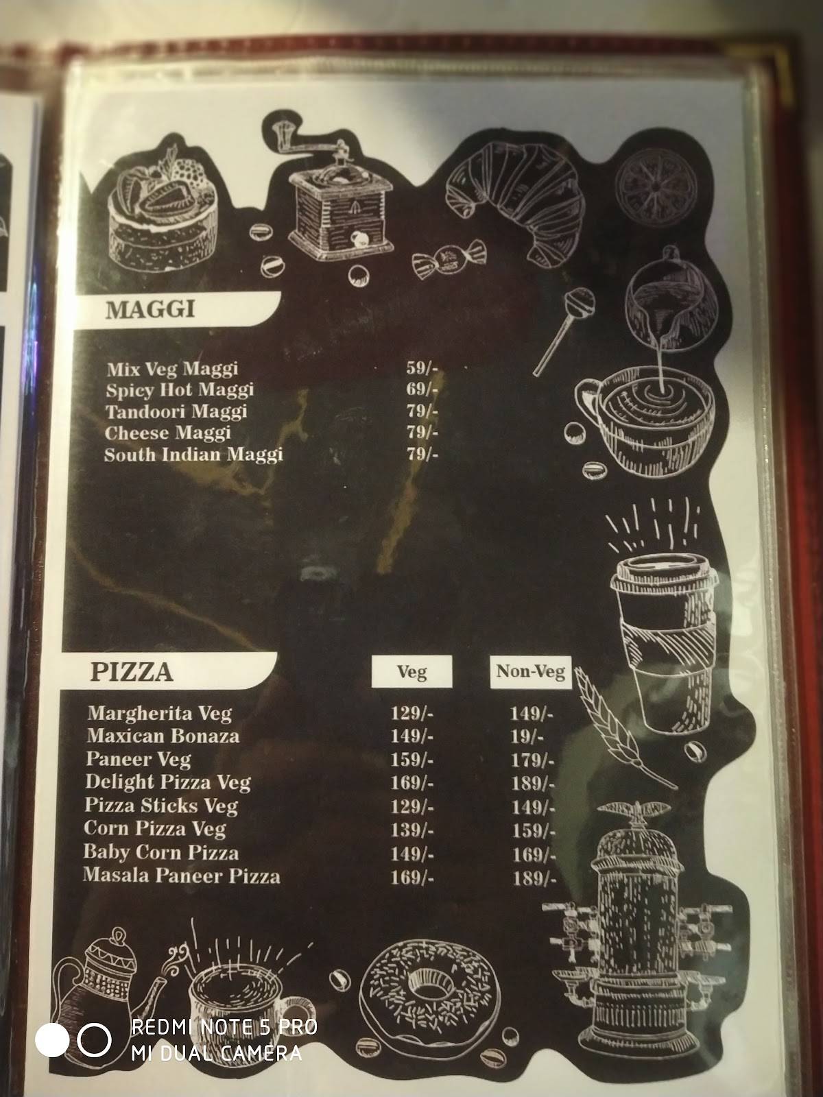 THE ROSE CAFE menu