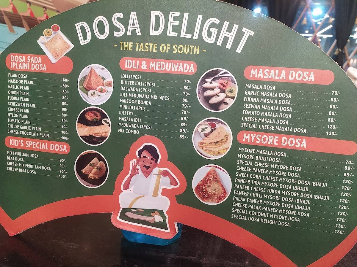 TK's Cafe (Dosa Delights) menu