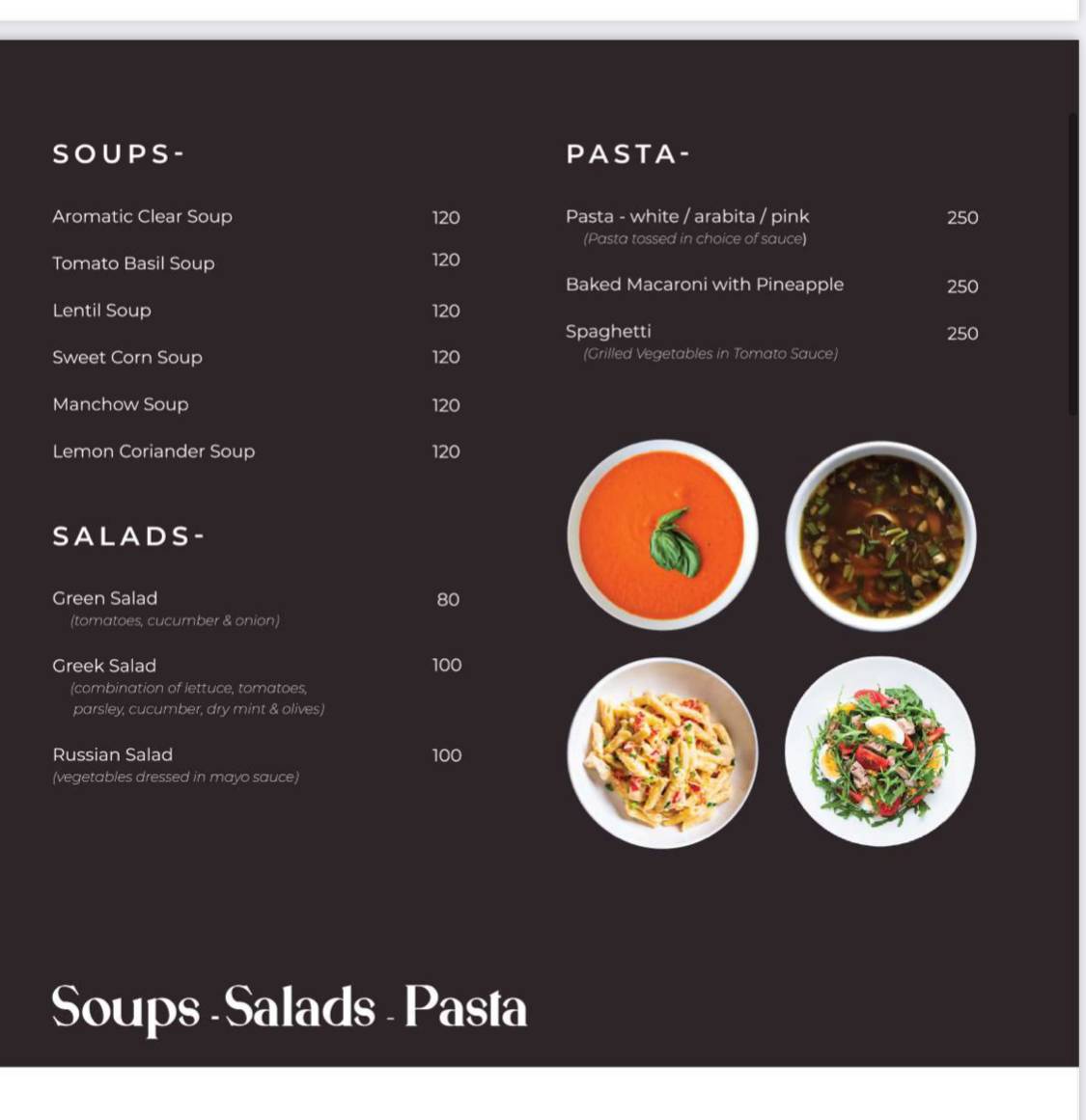 Yodo Cafe menu