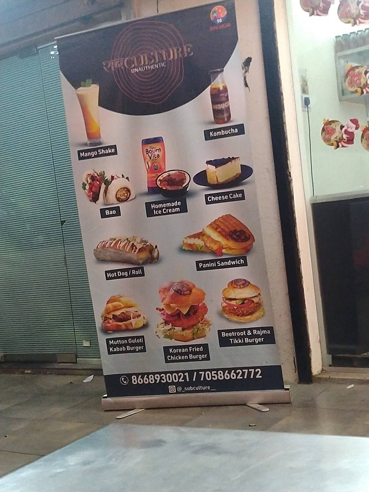 subculture menu
