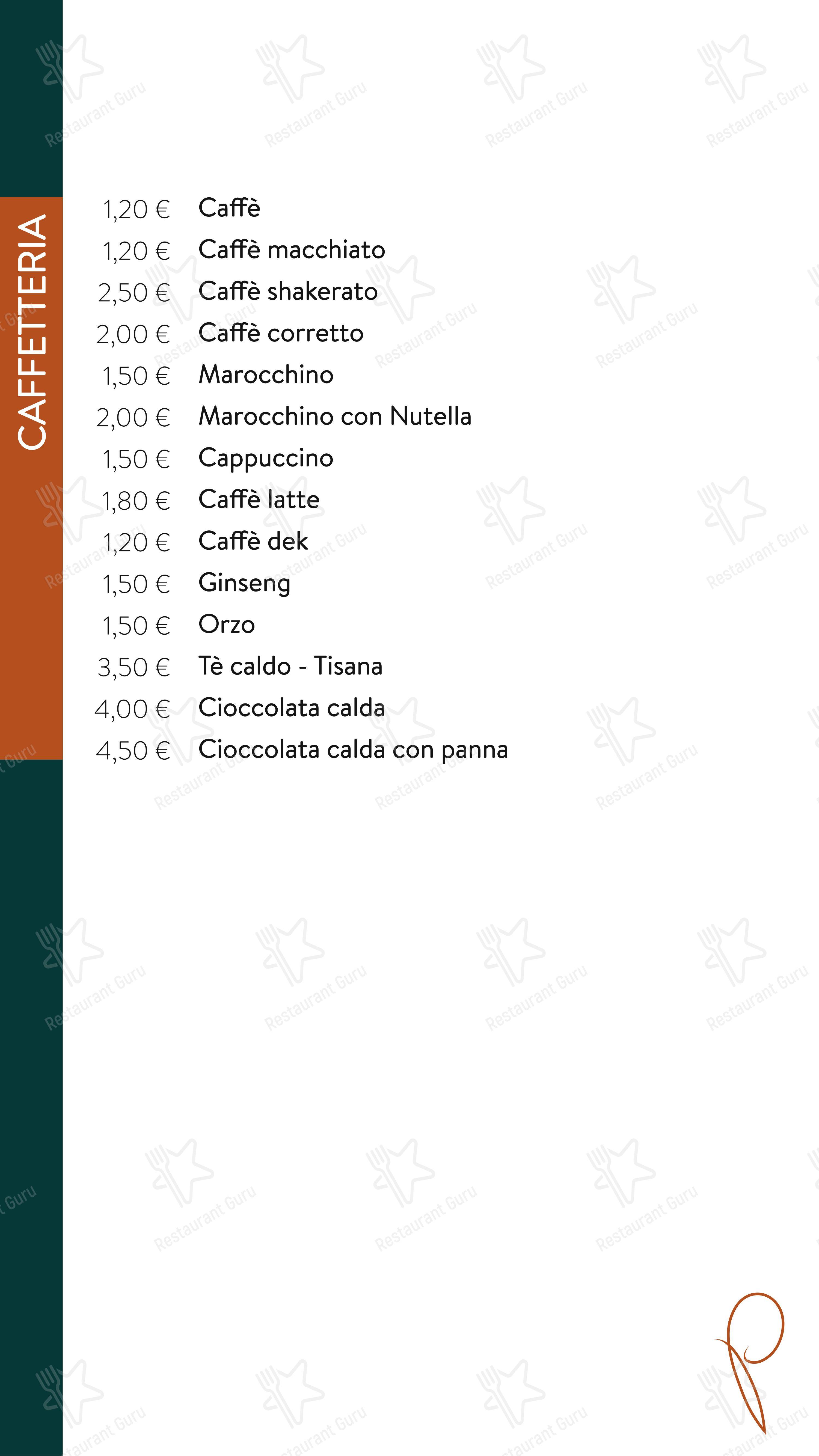 Caffè Pellico in Saluzzo - Menu