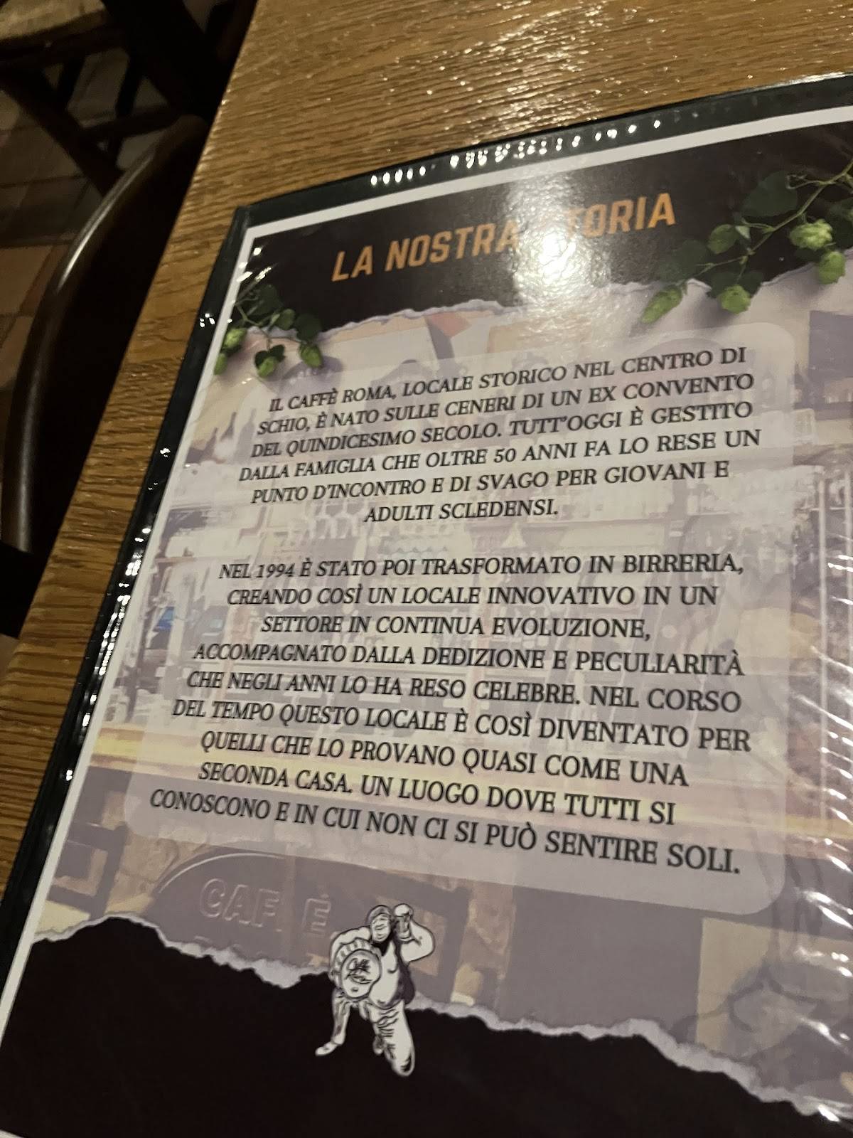 Menu di Caffè Roma 