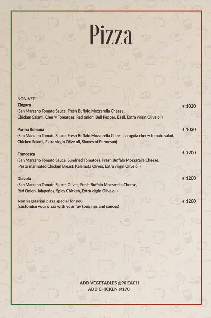 Caffe Sicily menu