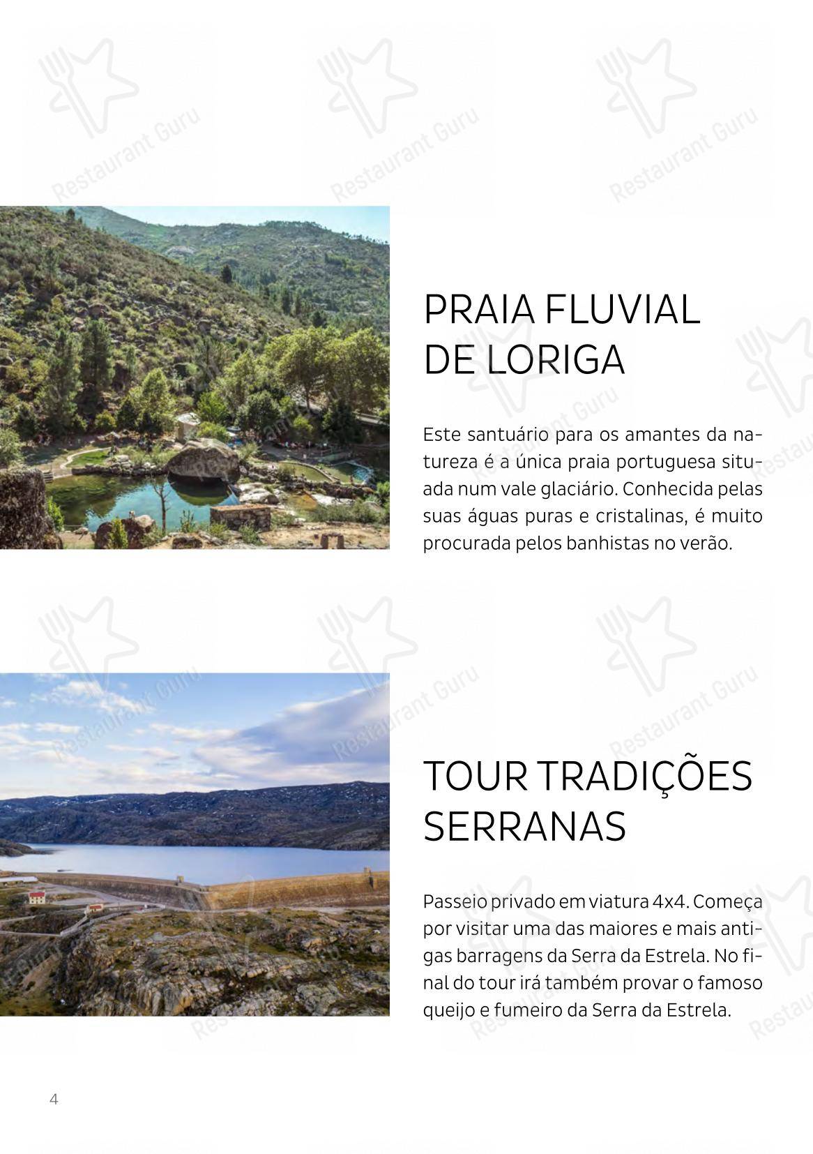 Restaurante Cais da Ribeira em Curitiba - Основное меню