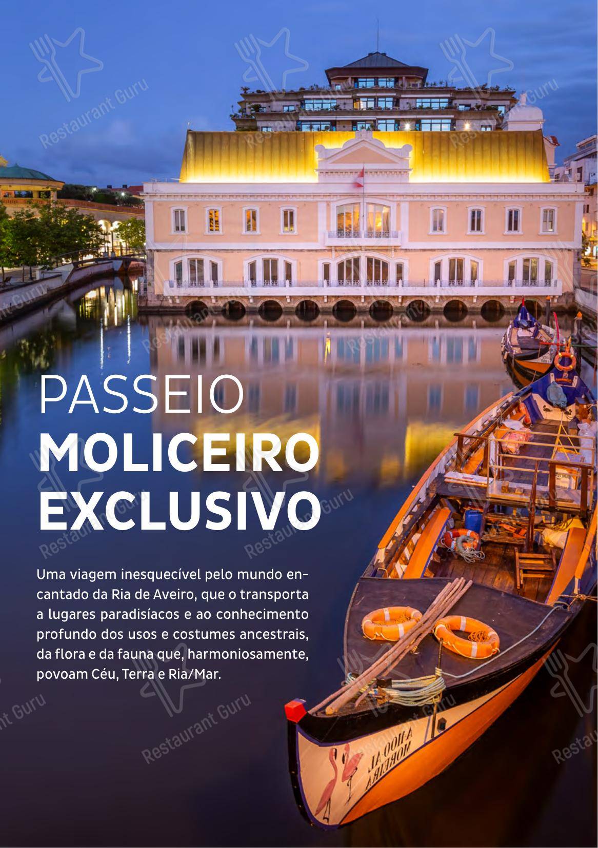 Основное меню para Restaurante Cais da Ribeira em Curitiba