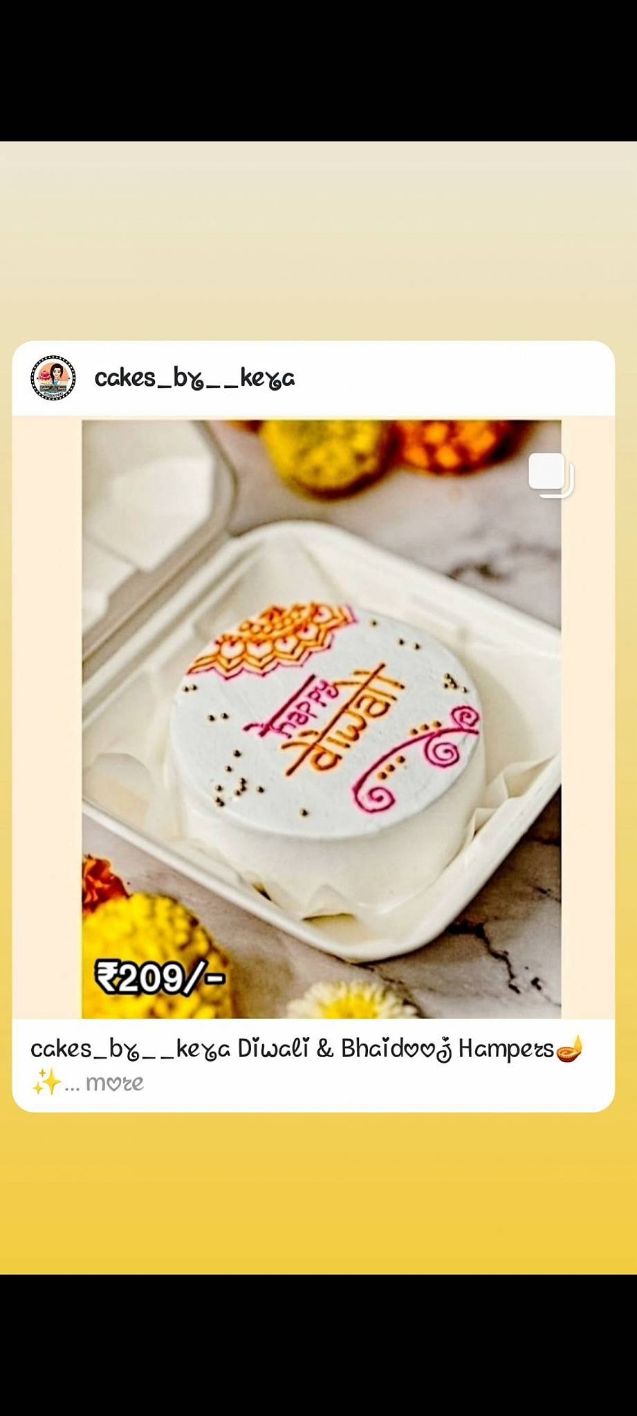 Cakes_by_Keya menu