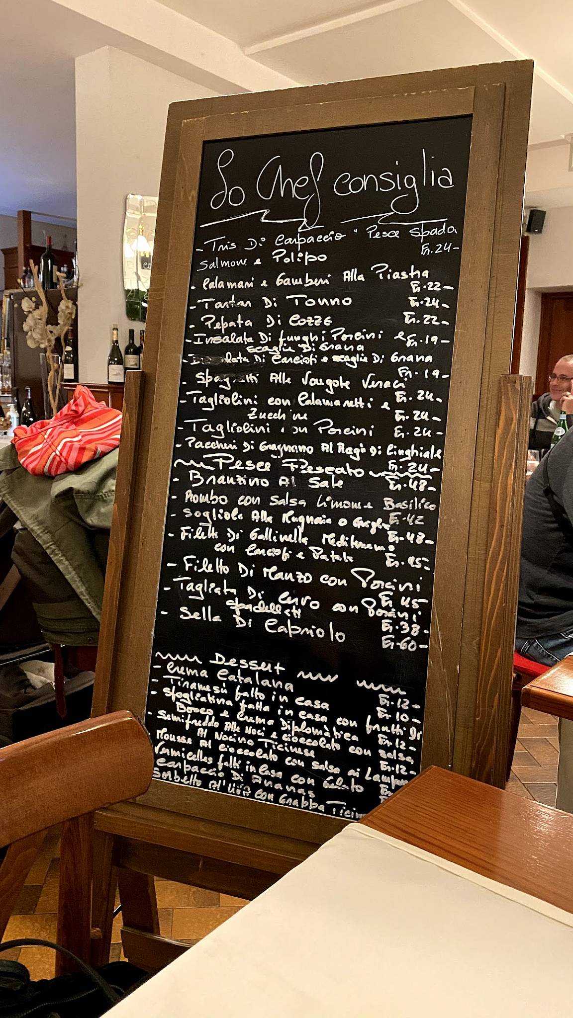 Menu di Canvetto Federale 