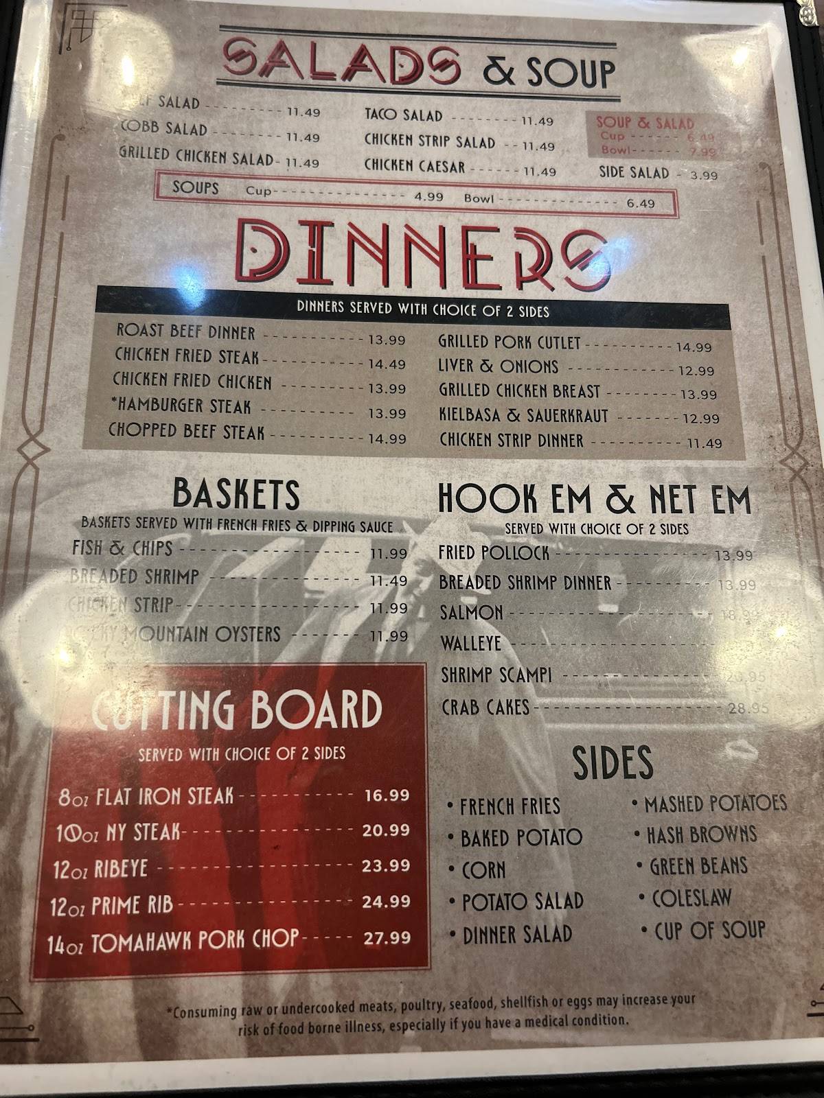 Menu at Capones Bar and Grill, North Platte