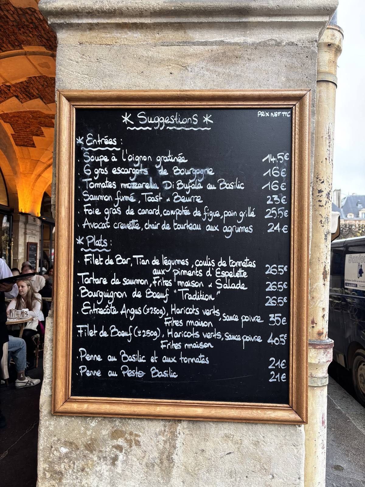 Menu de Carette