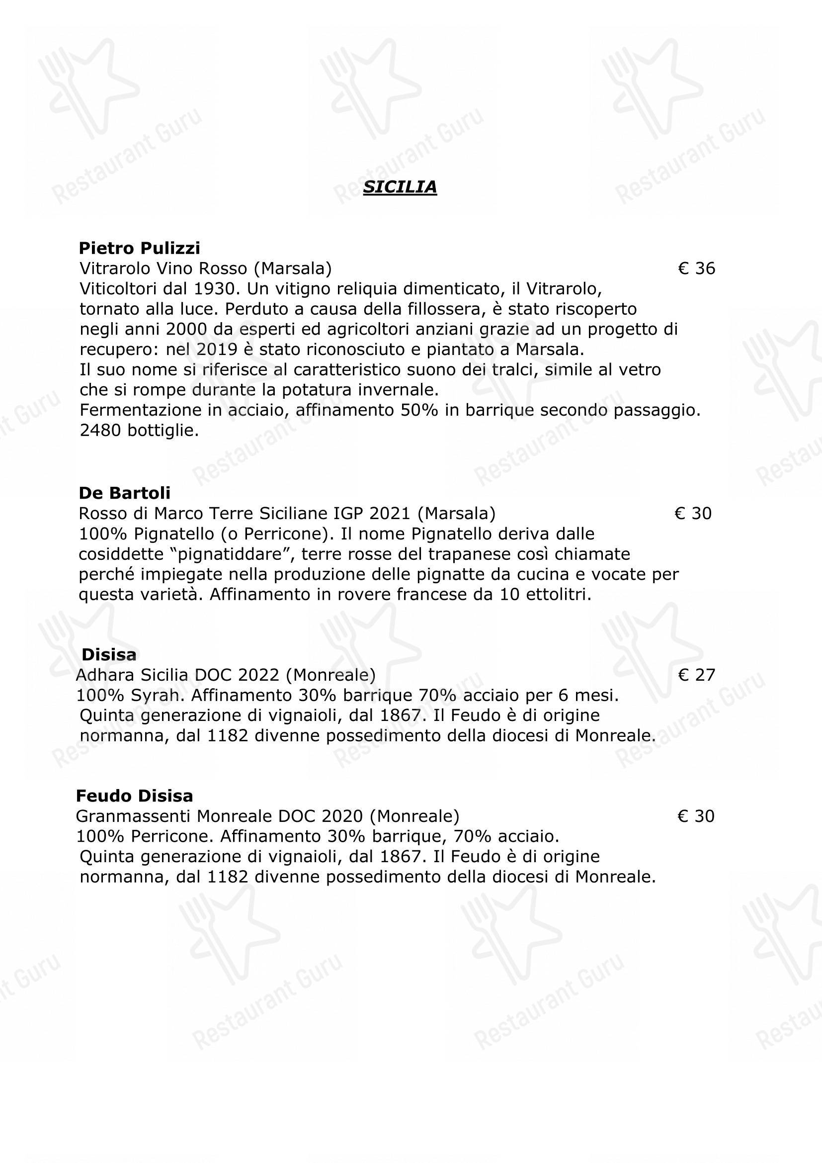 Menu di Casabrigandi - Ristorante Pesce - Centro Storico - Menu bar
