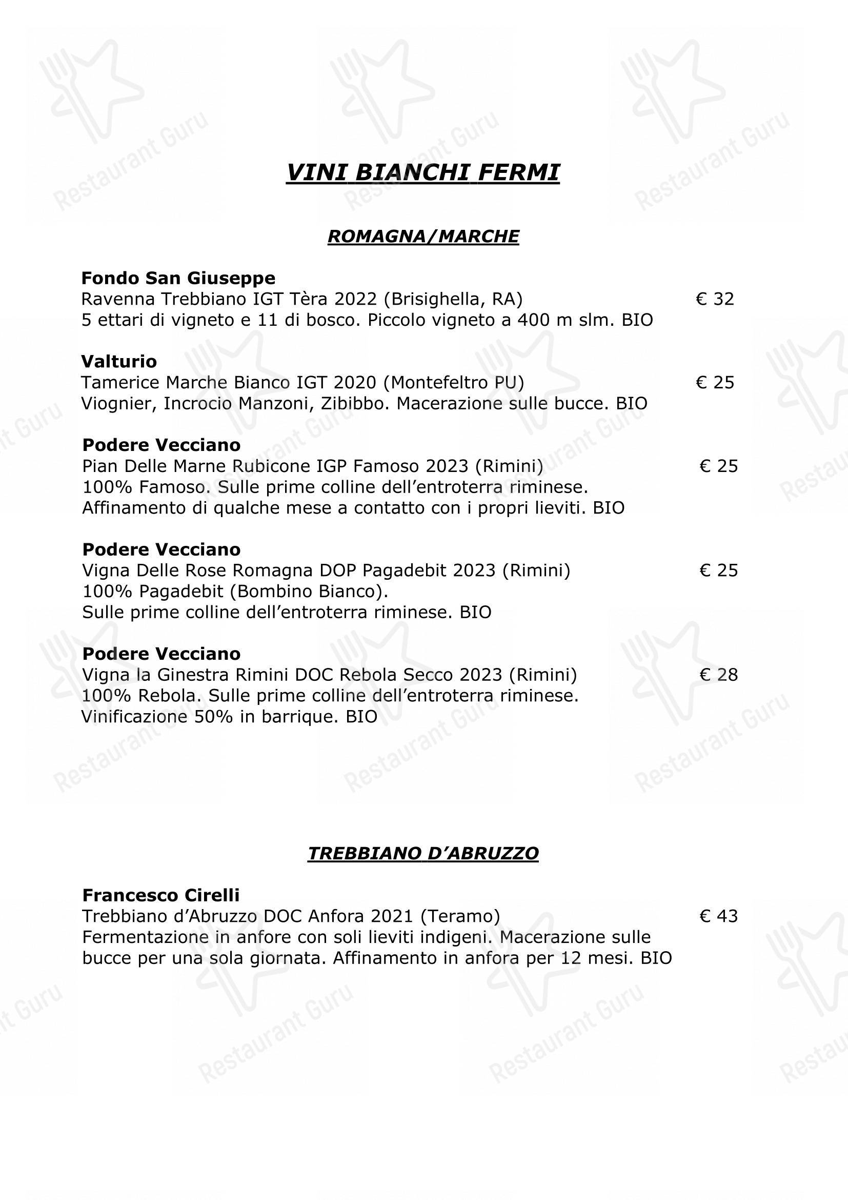 Casabrigandi - Ristorante Pesce - Centro Storico in Rimini - Menu bar