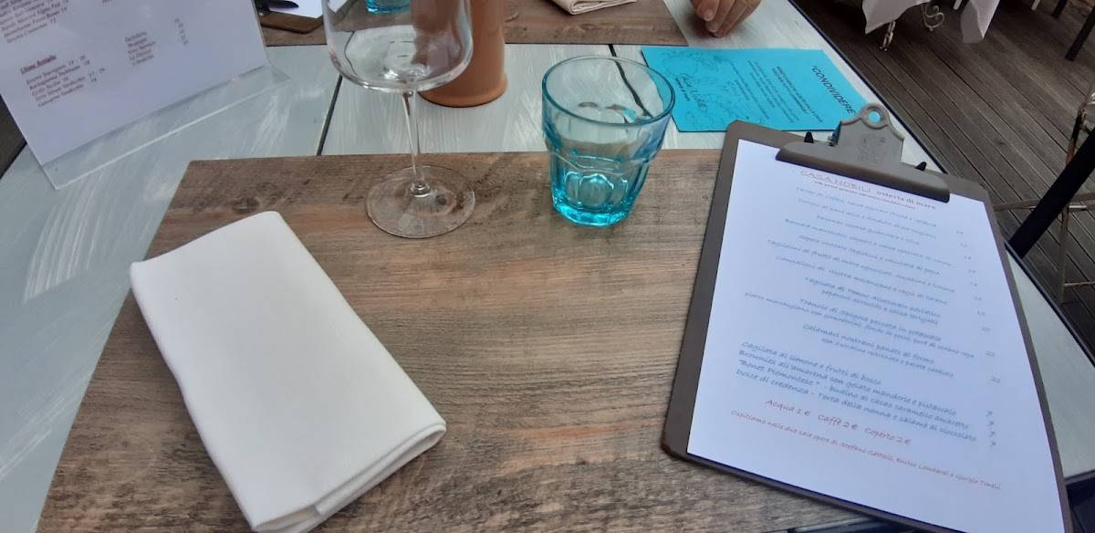 Menu di Casa Nobili Osteria di Mare 