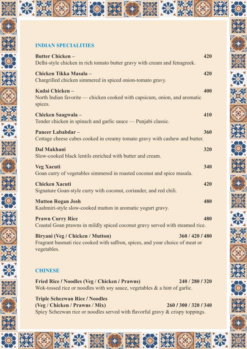 Casa Portuguesa Restaurante menu