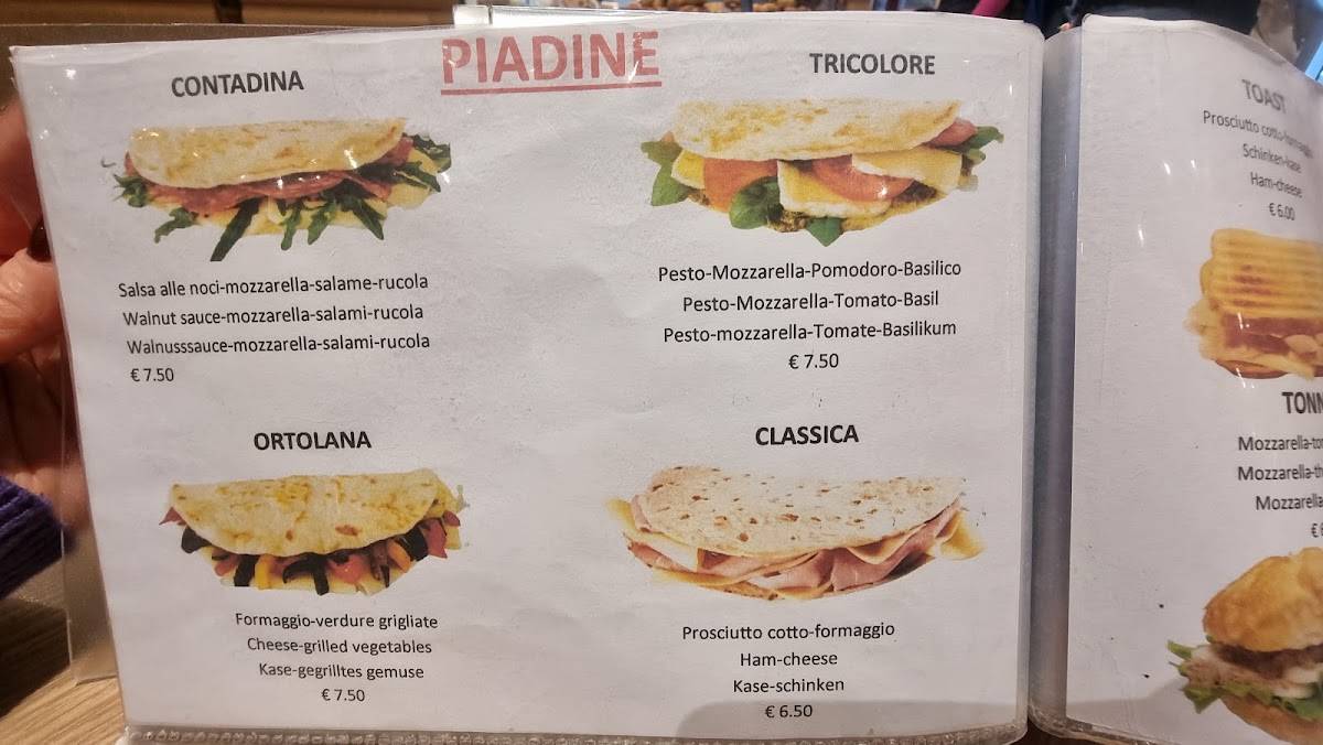Menu di Casa del Caffè 