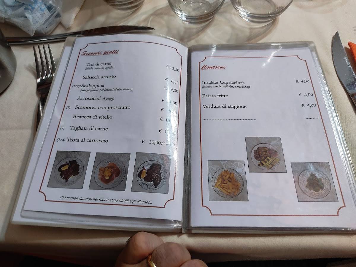 Menu di Ristorante La Castellana 
