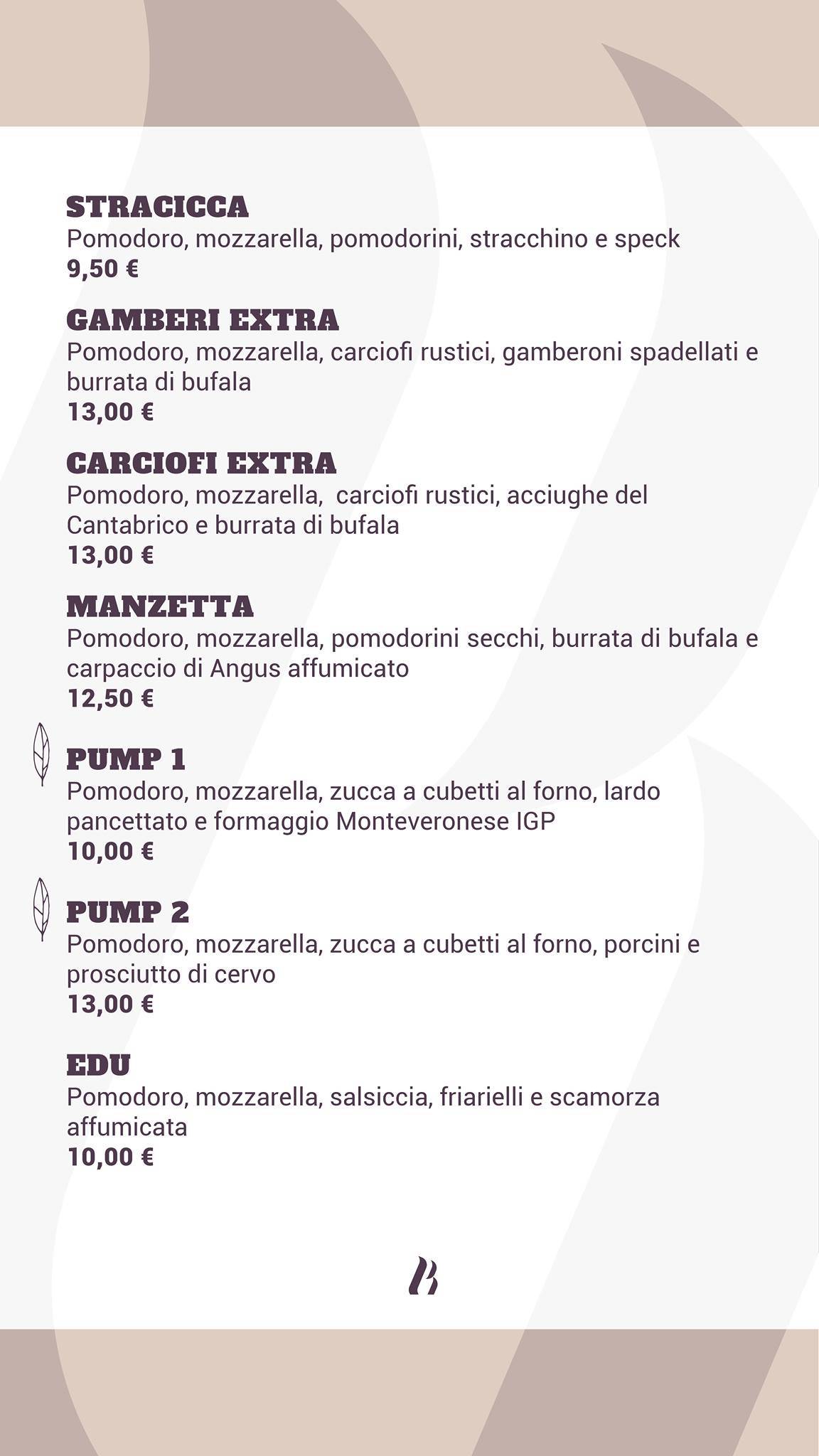 Menu di Beersheeba - Pizzeria Eduardo 