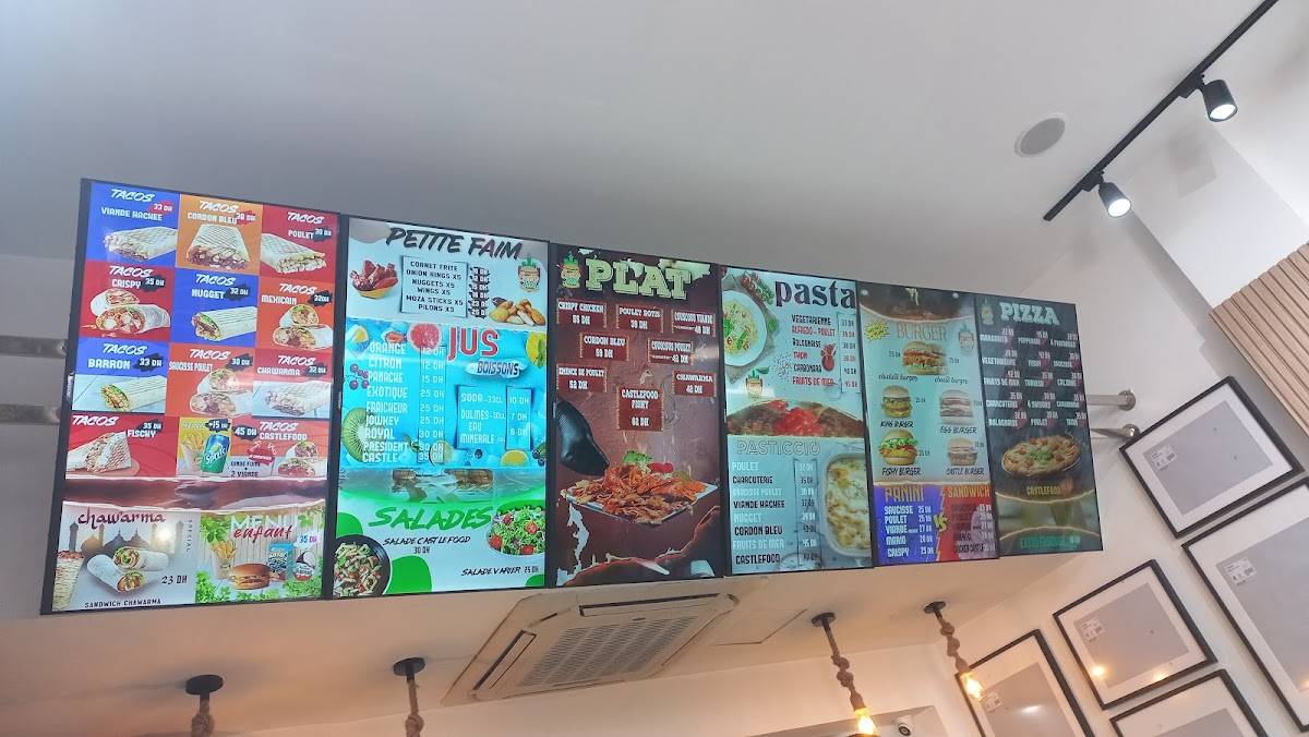 Menu de Castle Food