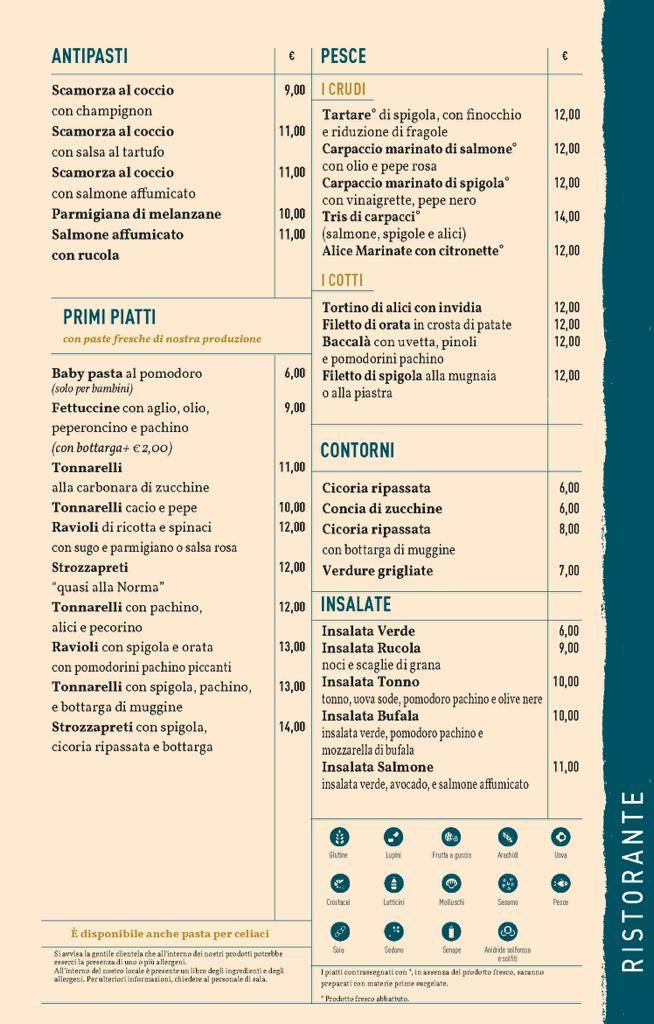 Menu di C'è Pasta e Pizza - Kosher 