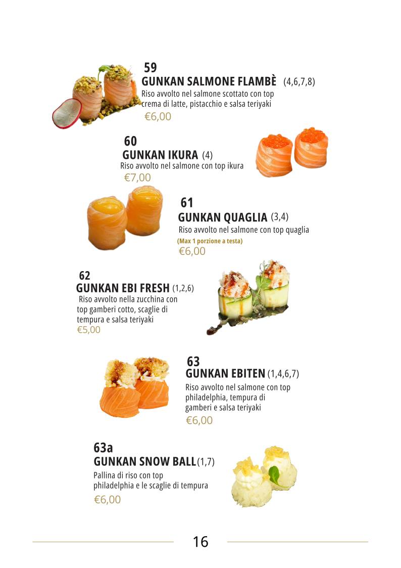 Menu di Kujira Sushi Restaurant 