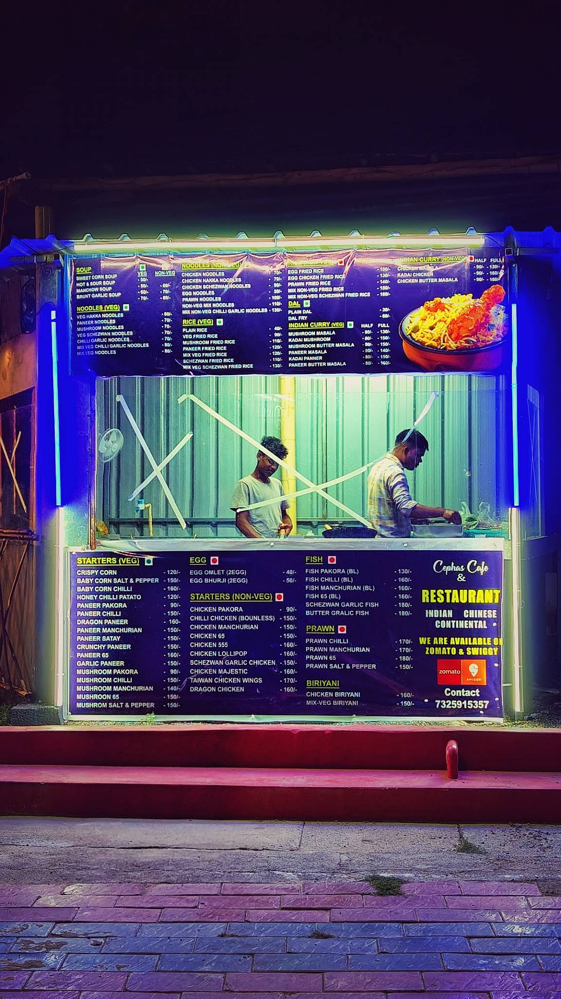 Cephas cafe & Restaurant menu