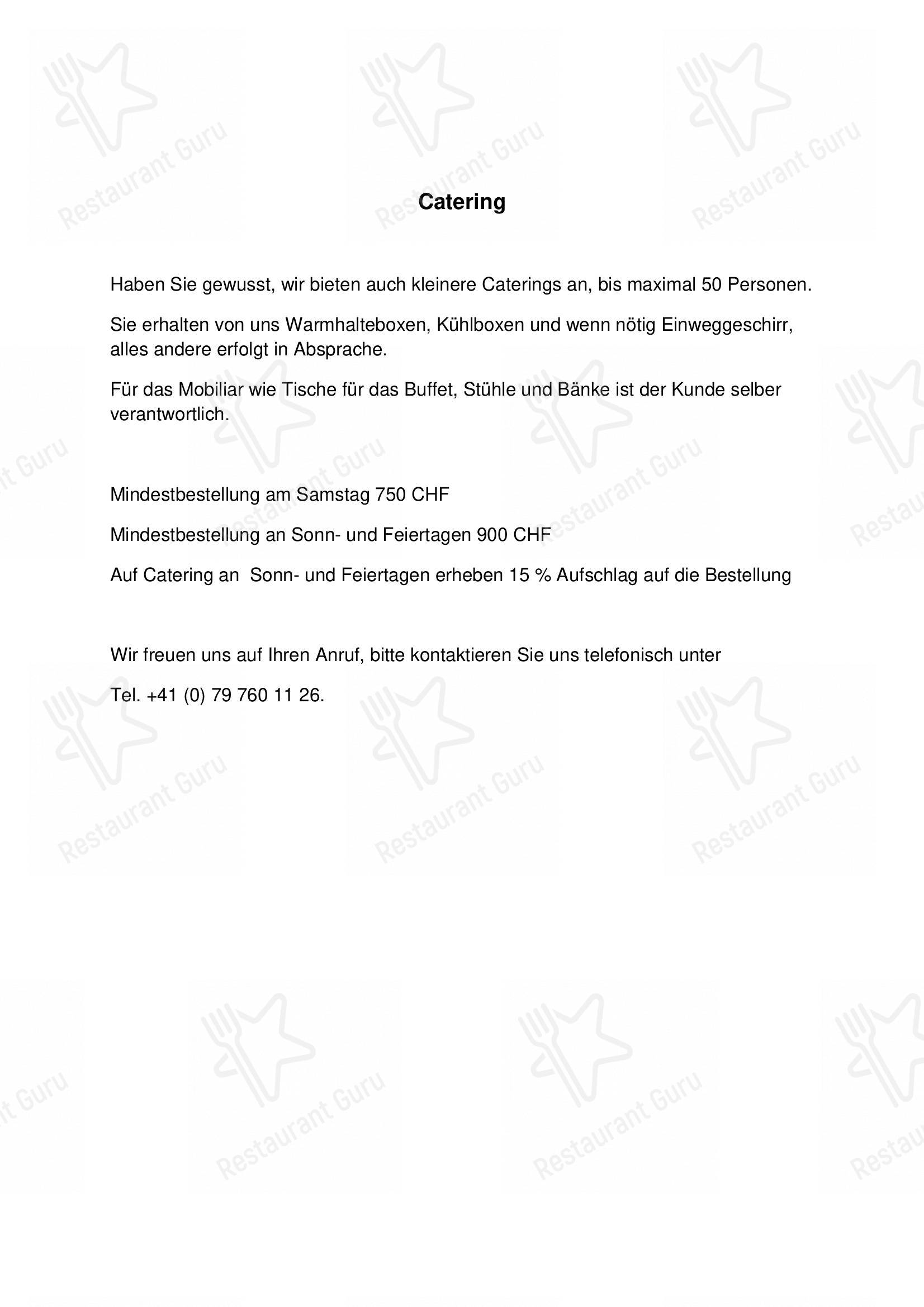 菜单 per Chaima in Zurigo