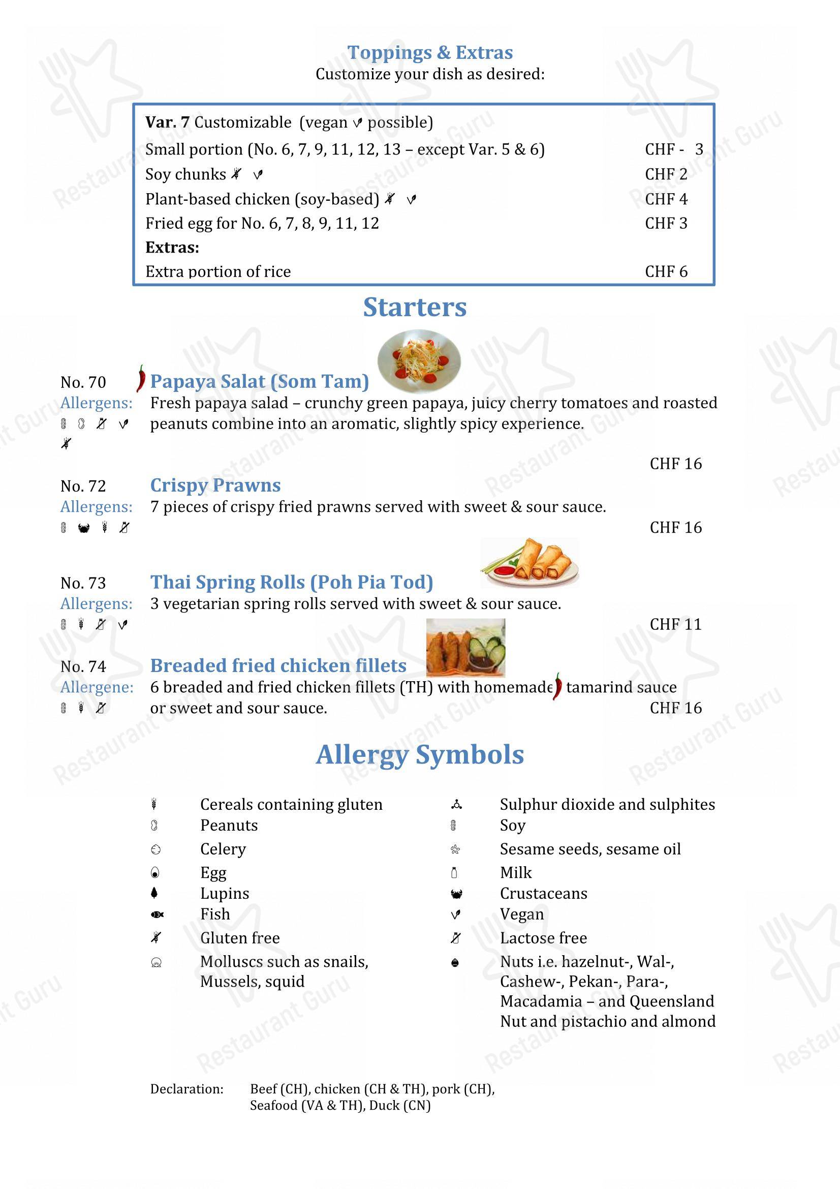 Menu di Chaima - Menu bar