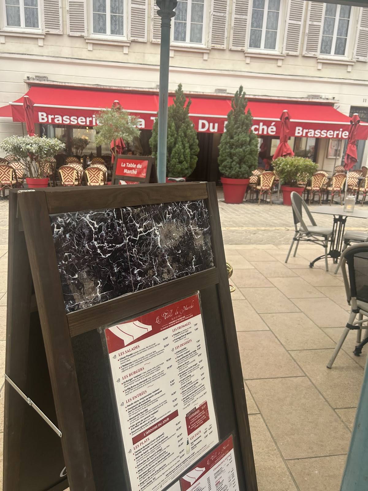 Menu de La Table du Marché