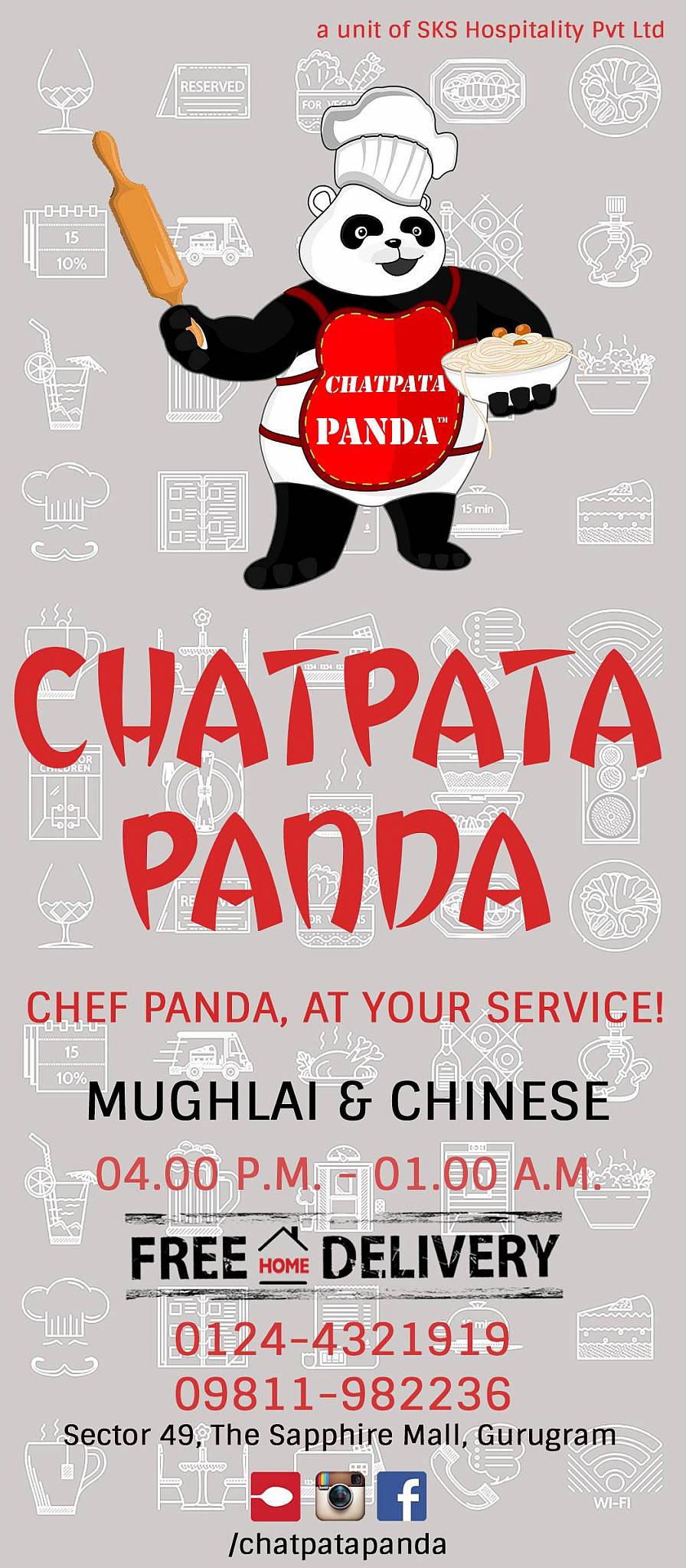 Chatpata Panda menu