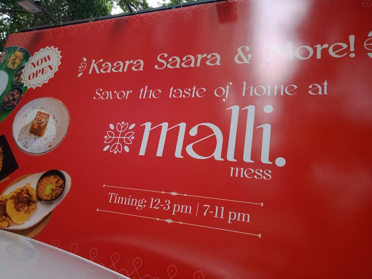 Malli Mess menu