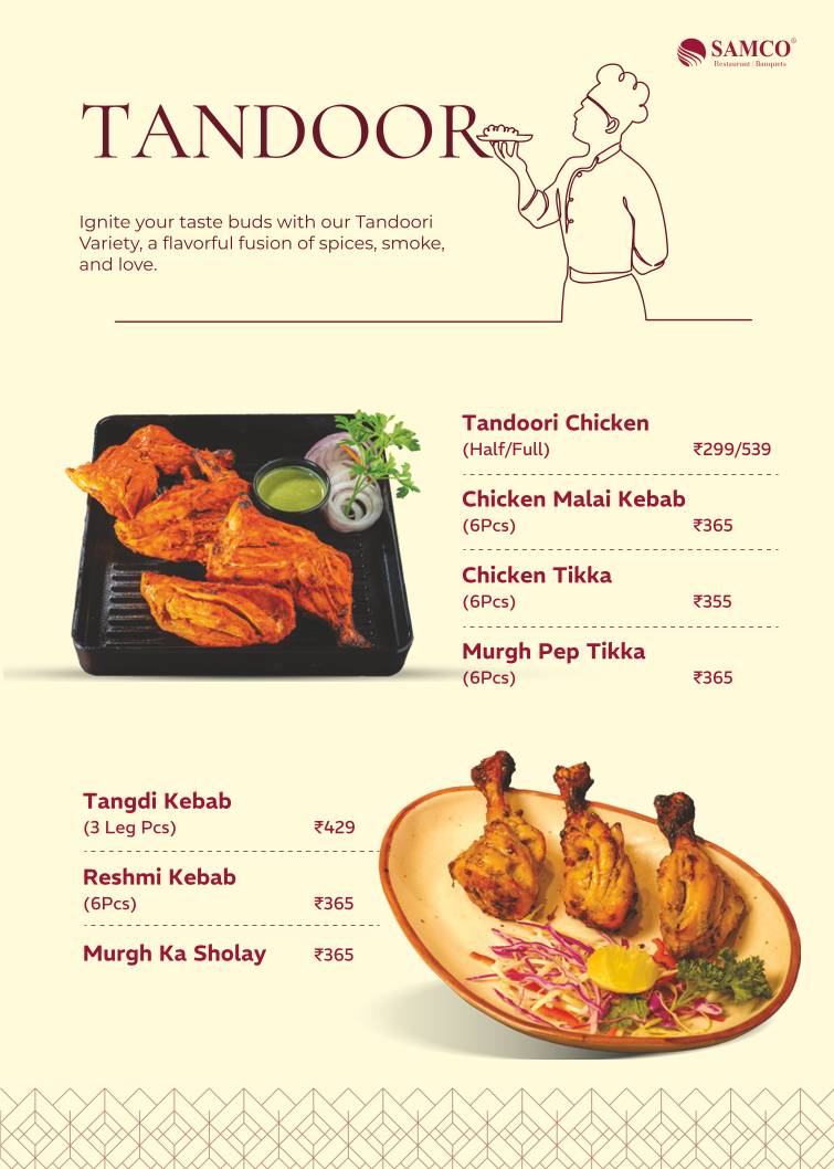 Samco Restaurant Velachery menu