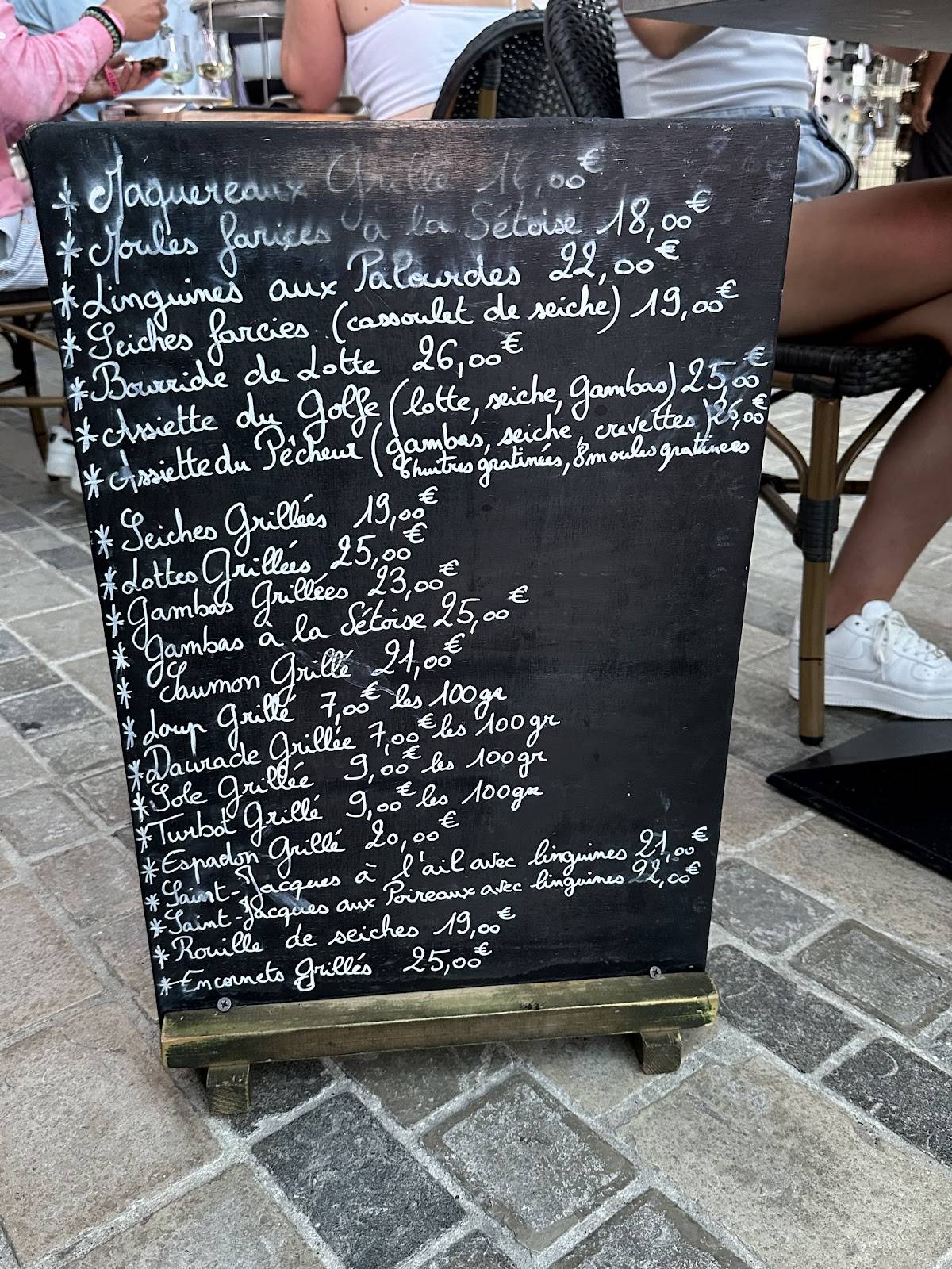 Menu de Chez François