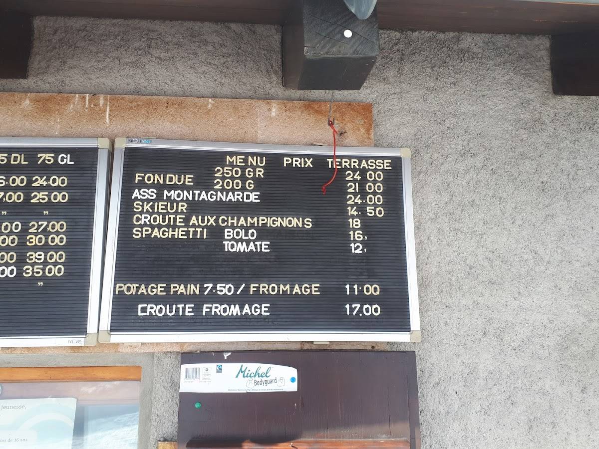 Menu di Chez Simon 