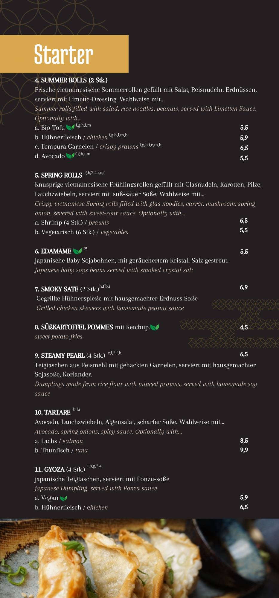 Menu de Chido Restaurant