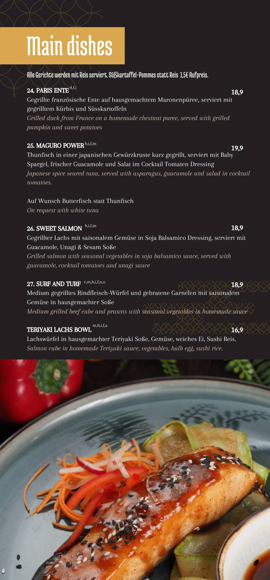 Menu de Chido Restaurant