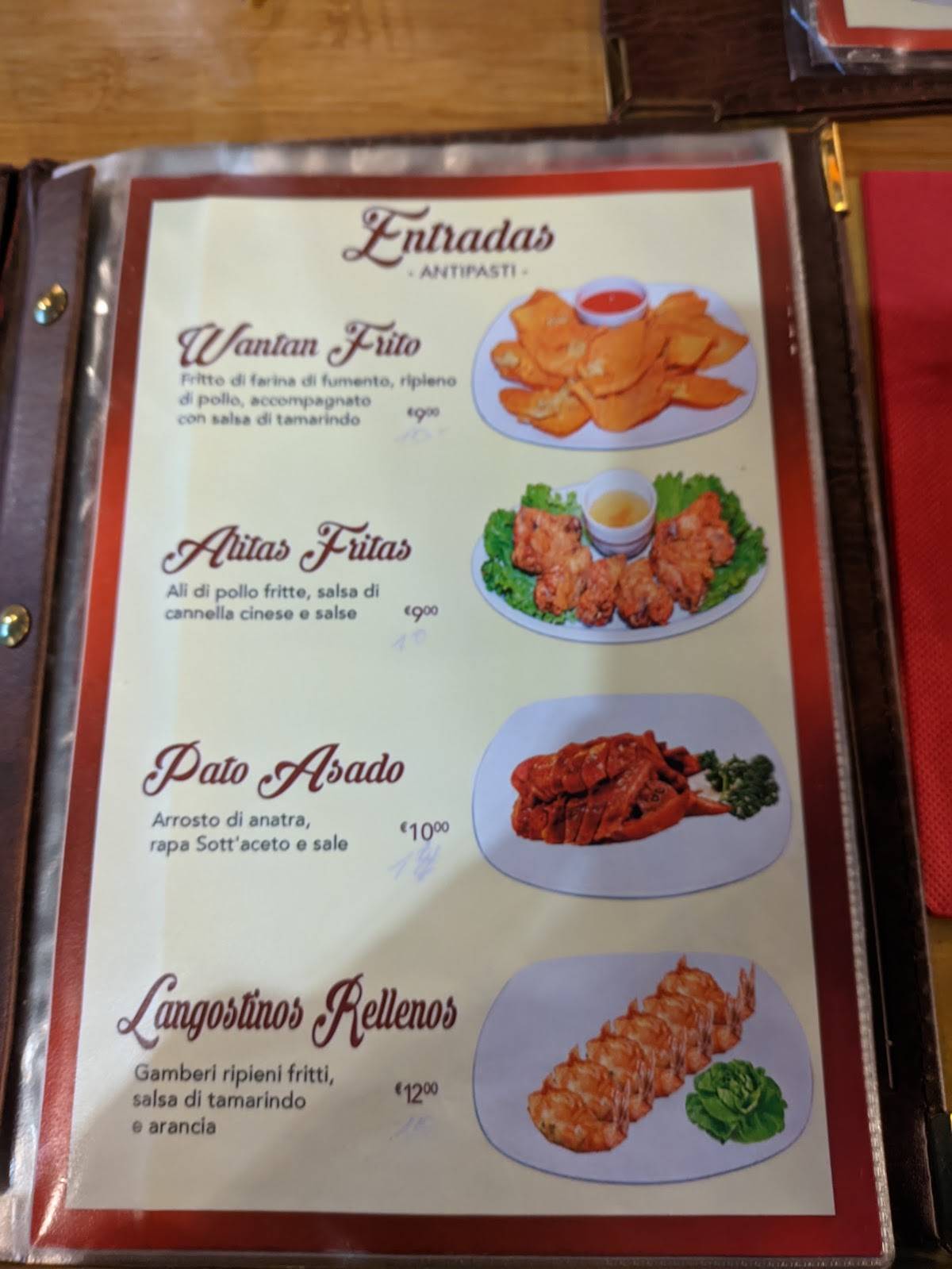 Menu di Chifa Perú 
