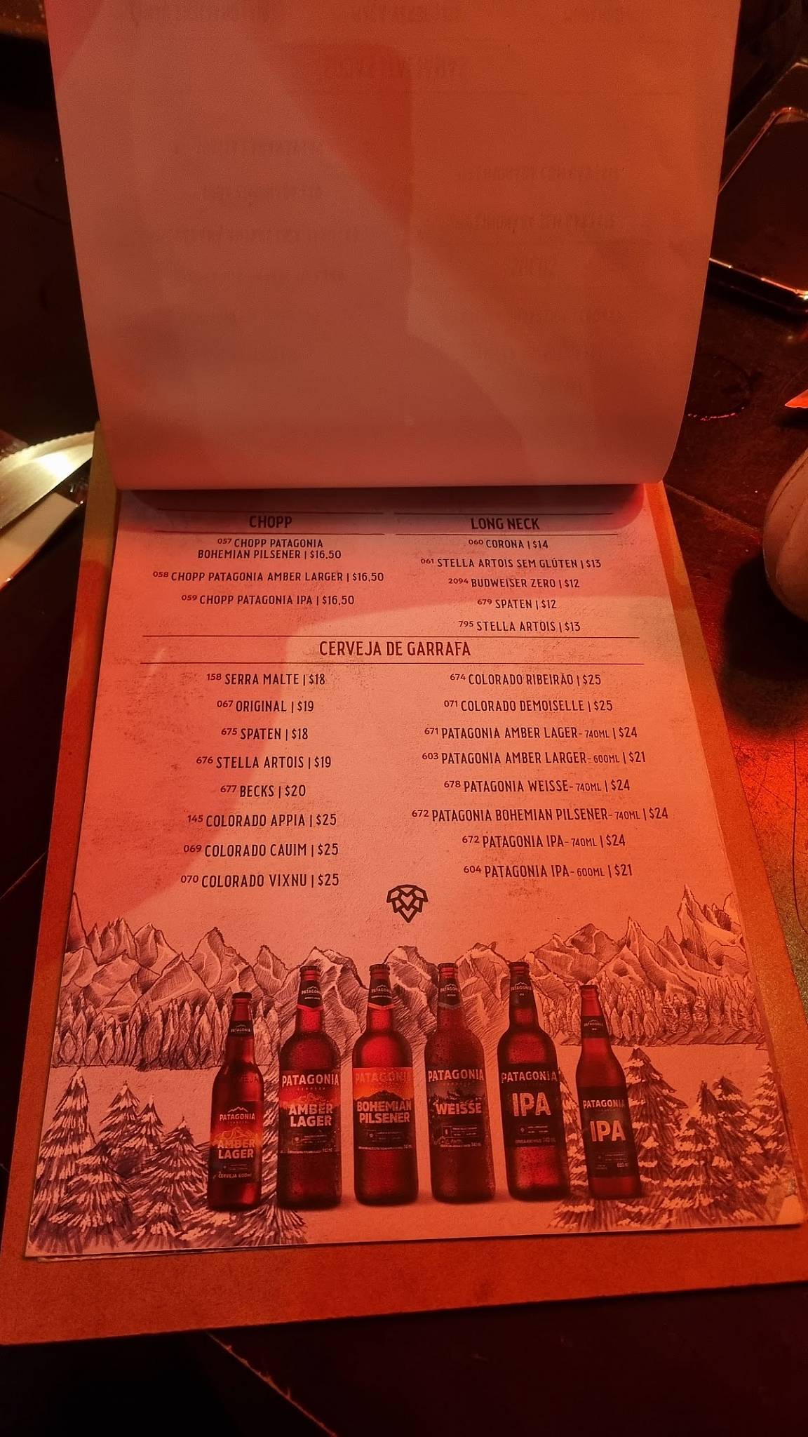 Chinchu - Bar e Parrilla cardápio